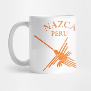 Distressed Nazca Lines Hummingbird Mug